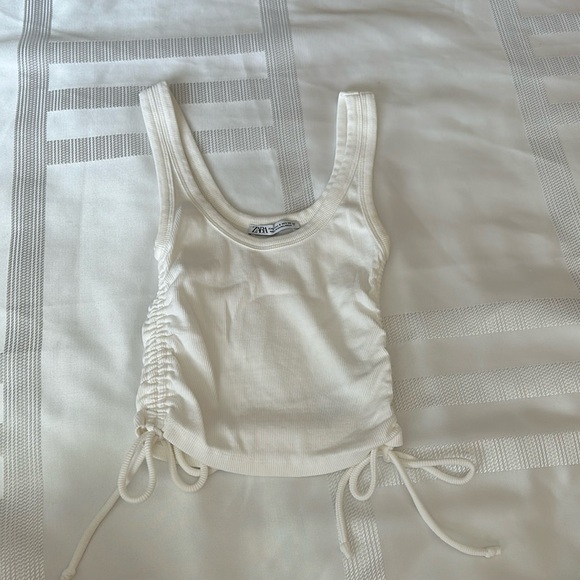 Zara Side Tie Tank (IN WHITE) - Picture 2 of 2